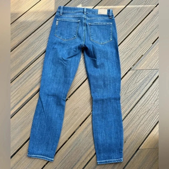 Paige Verdugo Crop Distressed Mid Rise Skinny Jeans Size 27 - Picture 3 of 3